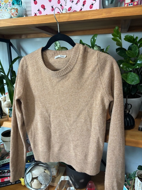 Reformation Camel Tan Crewneck Sweater | XS - Picture 2 of 5